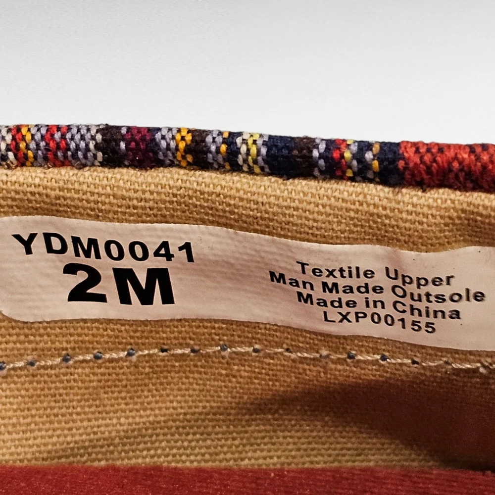 Twisted X Serape Moccasin Boat Shoes Style YDM0041 Kids Youth Size 2M